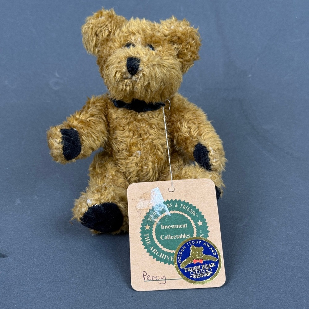 Boyds Bears Percy Teddy Bear 6in Brown Archive Collection - articulated